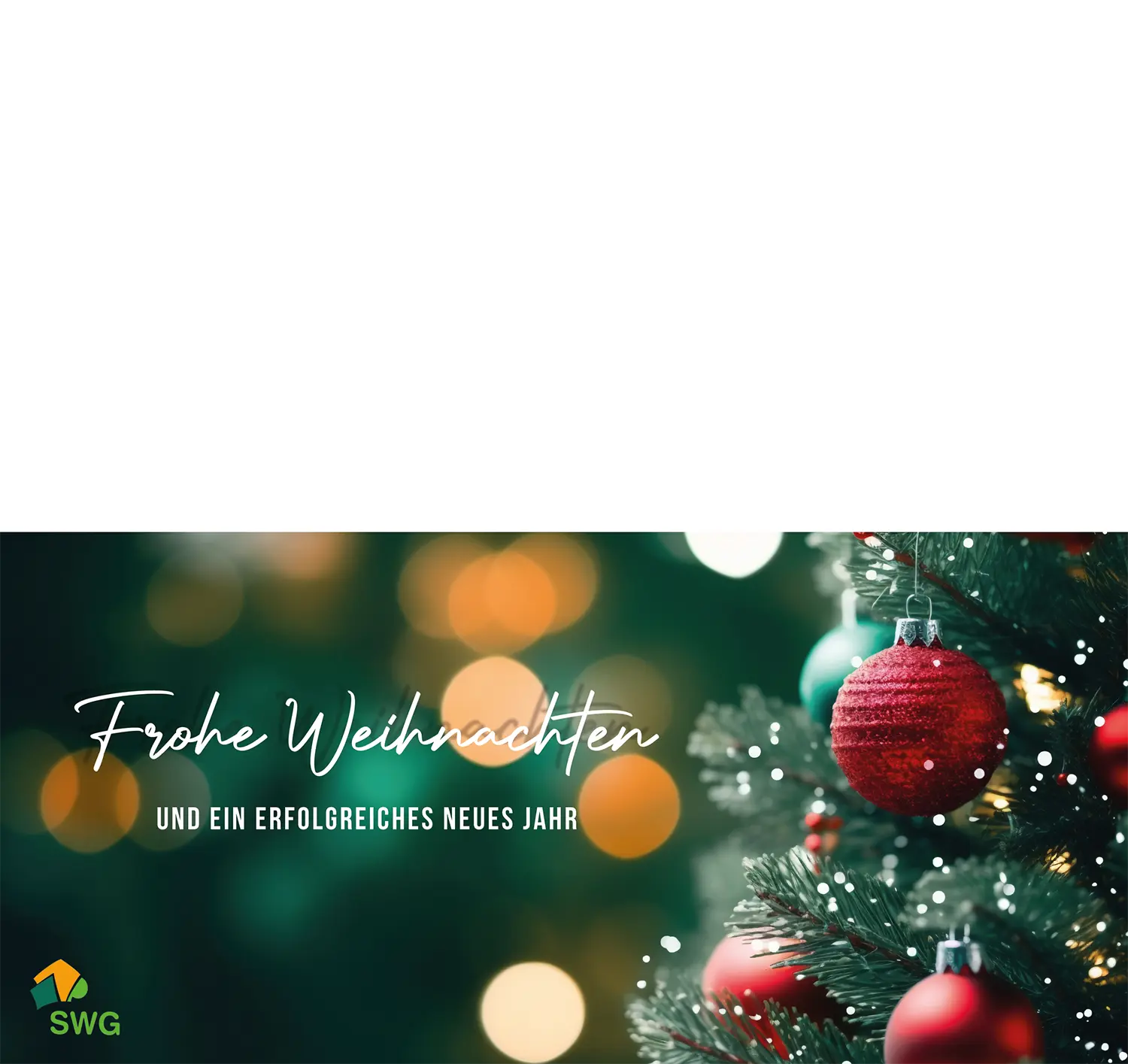 Weihnachtskarte, Klappkarte DIN lang aussen